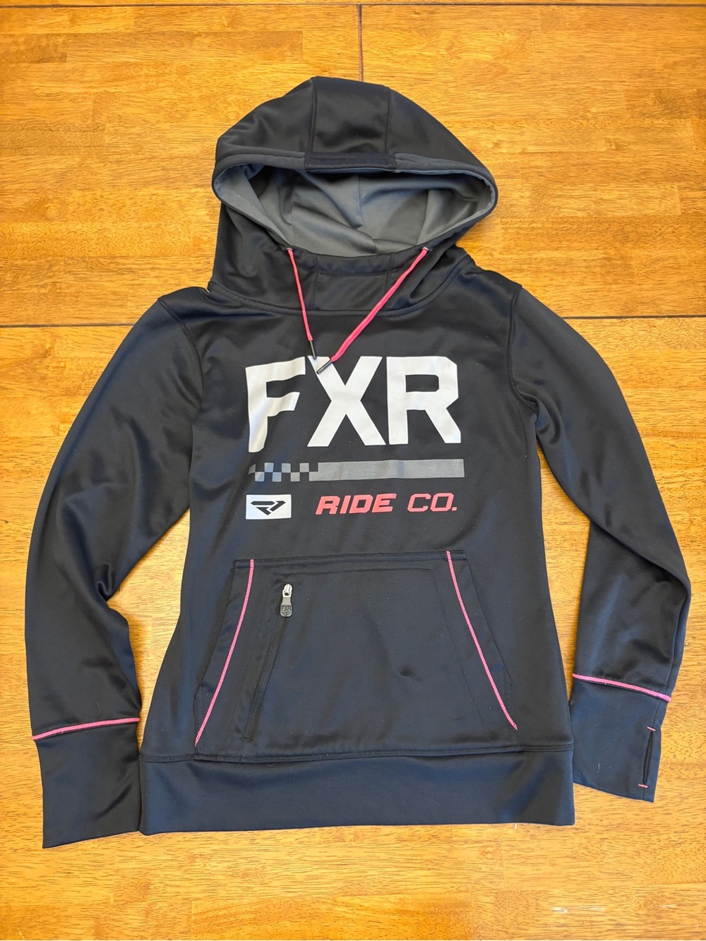 FXR hoodie black pink size XS Racing Sports